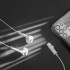 Ievietojamas austiņas ar mikrofonu USB-C, baltas, Kruger&Matz C2