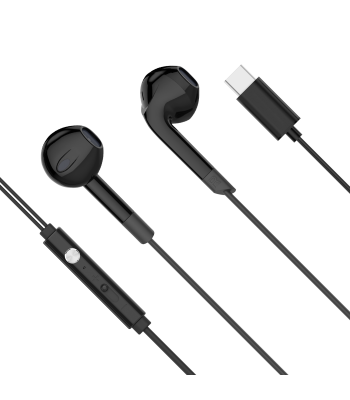 Vadu ieliekamās austiņas ar USB-C mikrofonu, melnas, Kruger&Matz C2