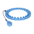 Smart Hula Hop svara samazināšanai paredzēta hula stīpa ar izvirzījumiem un atsvaru, REBEL ACTIVE, zila, 50cm
