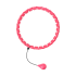 Viedais hula hoops ar izvirzījumiem un svaru, rozā, REBEL ACTIVE, 50cm