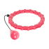 Viedais hula hoops ar izvirzījumiem un svaru, rozā, REBEL ACTIVE, 50cm