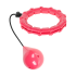 Viedais hula hoops ar izvirzījumiem un svaru, rozā, REBEL ACTIVE, 50cm
