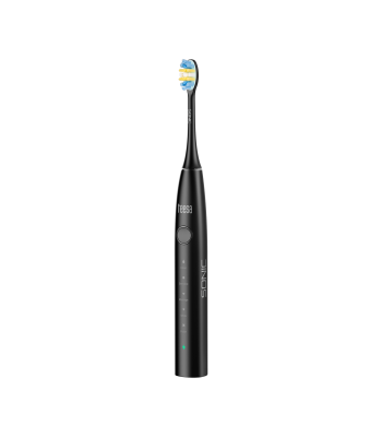 Sonicā zobu birste, melna, 5 darbības režīmi, ceļojumu futrālis, USB-C, Teesa SONIC 2
