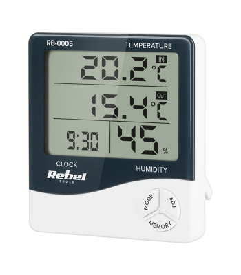 Bezvadu meteoroloģiskā stacija Rebel Tools RB-0005