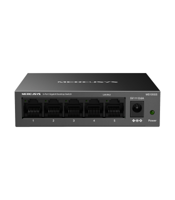 Gigabit tīkla slēdzis Mercusys, RJ45, 5 porti 10/100/1000 Mbps, MS105GS