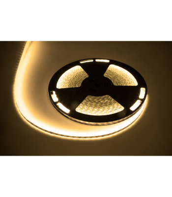 LED diožu lente Rebel, silti balta, ūdensizturīga, 12V (1500x5050 SMD), 25m