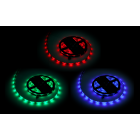 LED diodu lente, RGB, ūdensizturīga, ar baltu PCB, Rebel, 5 m, 150x5050 SMD