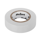 Izolācijas līmlente REBEL, balta, 0,13 mm x 19 mm x 10 yd