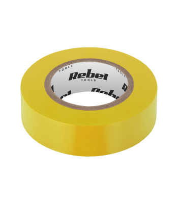 Līmējošā izolācijas lente REBEL, dzeltena (0,13 mm x 19 mm x 20 yd)