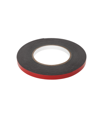 Divpusēja putu lente, melna, REBEL, 1 mm x 10 mm x 10 m