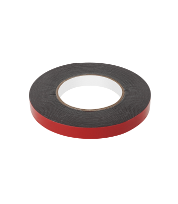 Divpusēja putu līmlente REBEL, melna, 1 mm x 15 mm x 10 m