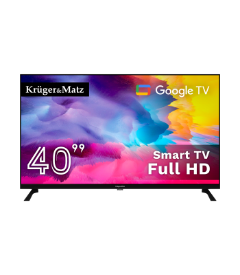 Kruger&Matz viedtelevizors ar Google TV, FHD, DVB-T2/S2/T/C, H.265 HEVC, KM0240FHD-G2, 40
