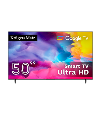 Televizors Kruger&Matz UHD Google TV 5.0 DVB-T2/T/C H.265 HEVC KM0250UHD-G 50