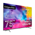 Kruger&Matz QLED UHD smart DVB-T2/S2 H.265 HEVC televizors, 75"