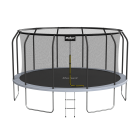 Dārza batuts ar drošības tīklu un kāpnēm Rebel Active PRO 14ft/427 cm
