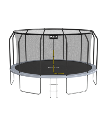 Dārza batuts ar drošības tīklu un kāpnēm Rebel Active PRO 14ft/427 cm