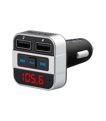 Automašīnas FM raidītājs ar Bluetooth funkciju (2x USB)