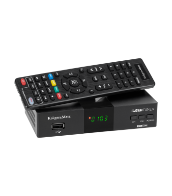 DVB-T2 H.265 HEVC uztvērējs Kruger&Matz KM0550D