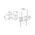 Sienas televizora stiprinājums, melns, Cabletech LPA52-09446, 26–55 collas