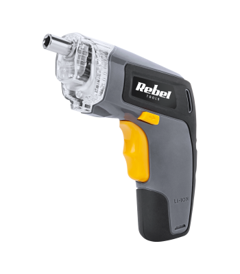 Akumulatora skrūvgriezis komplektā Rebel Tools 3.6V 1300mA
