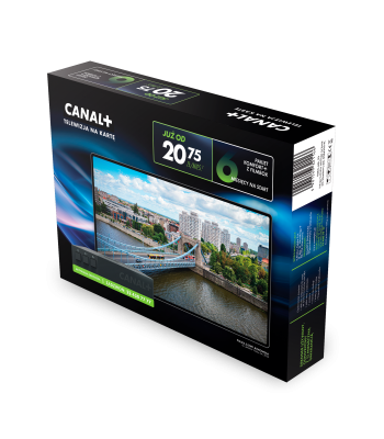 CANAL+ SmarDTV pakalpojums ar televīziju uz kartes, Komfort+ pakete 6 mēnešiem, DSB4300
