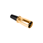 Mikrofona spraudnis, vīrišķais, kabelim, apzeltīts, XLR 3-pin GOLD