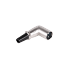 Vīrišķais leņķa mikrofona spraudnis XLR 3-pin