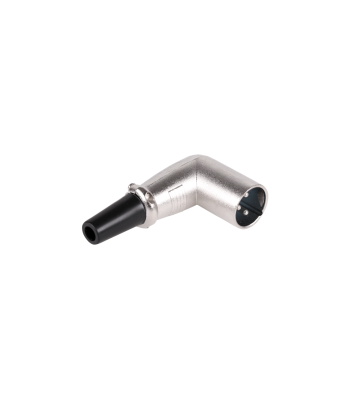 Vīrišķais leņķa mikrofona spraudnis XLR 3-pin
