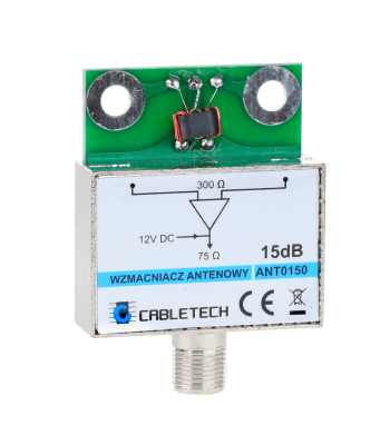 Ekranēts antenas pastiprinātājs Cabletech 15dB