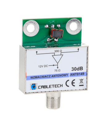 Ekranēts antenas pastiprinātājs Cabletech 30dB