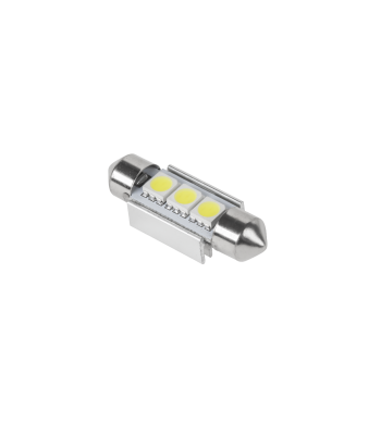 LED automobiļa spuldze (Canbus), balta, SV8,5 11x36mm 3x5050 SMD