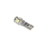 Automobiļu LED spuldze (Canbus), 5x SMD5050, balta, T10