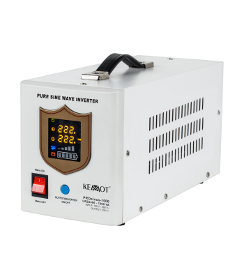 Avārijas barošanas bloks KEMOT PROsinus 1000 ar tīru sinusoidālu signālu un uzlādes funkciju 12V 230V 1000VA/700W