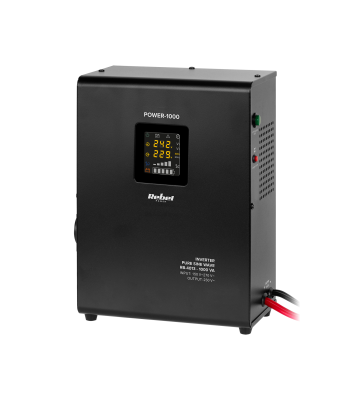 Sienas avārijas barošanas bloks ar tīru sinusoidālu vilni un uzlādes funkciju 12V 230V 1000VA/700W Rebel POWER-1000