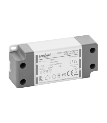 Rebel barošanas bloks LED virtenēm, 12V/1A max.12W IP20