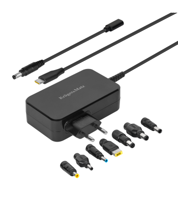 Universālais barošanas adapteris ar Power Delivery funkciju un 7 uzgaļiem Kruger&Matz 90 W