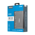 Universāls barošanas bloks Rebel ar Power Delivery funkciju, automātisku sprieguma izvēli un 12 uzgaļiem, 90 W, 15–20 V