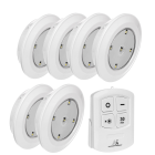 LED lampu komplekts ar tālvadības pulti Maclean Energy MCE165, 6 gab.