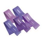 Lateksa vingrošanas gumiju komplekts, 5 gumijas, violets, REBEL ACTIVE Mini Band L, 2.3–18.2 kg