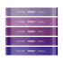 Lateksa vingrošanas gumiju komplekts, 5 gumijas, violets, REBEL ACTIVE Mini Band L, 2.3–18.2 kg