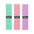 Auduma pretestības gumiju komplekts, 3 gumijas REBEL ACTIVE Mini Band M, 27–55 kg