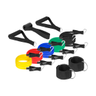 Pretestības gumiju komplekts vingrojumiem Power Tube Set REBEL ACTIVE, 5 gumijas, 5-80 kg