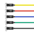 Pretestības gumiju komplekts vingrojumiem Power Tube Set REBEL ACTIVE, 5 gumijas, 5-80 kg