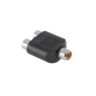 RCA savienotājs, ligzda–2 ligzdas, plastmasa GN.RCA-2xGN.RCA