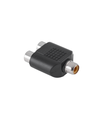 RCA savienotājs, ligzda–2 ligzdas, plastmasa GN.RCA-2xGN.RCA