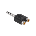 Stereo jack pāreja uz RCA ligzdām 6.3 ST.-2xGN.RCA