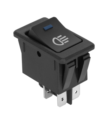 Gaismas slēdzis ar zilu LED indikatoru 12V