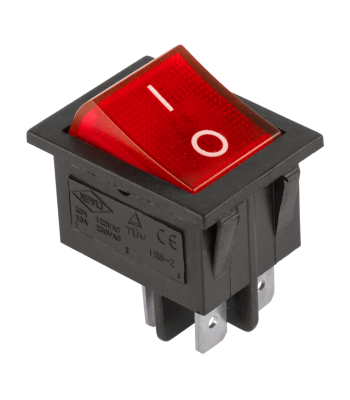 Slēdža savienotājs, sarkans, IRS-201-1A, 16A 250V