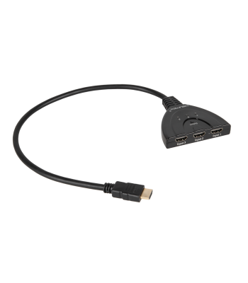 HDMI slēdzis ar kabeli — 1 izeja/2 ieejas