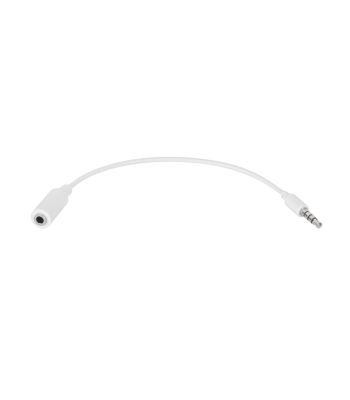 iPod/iPhone spraudnis ar ligzdu kabelim, balts, 3.5